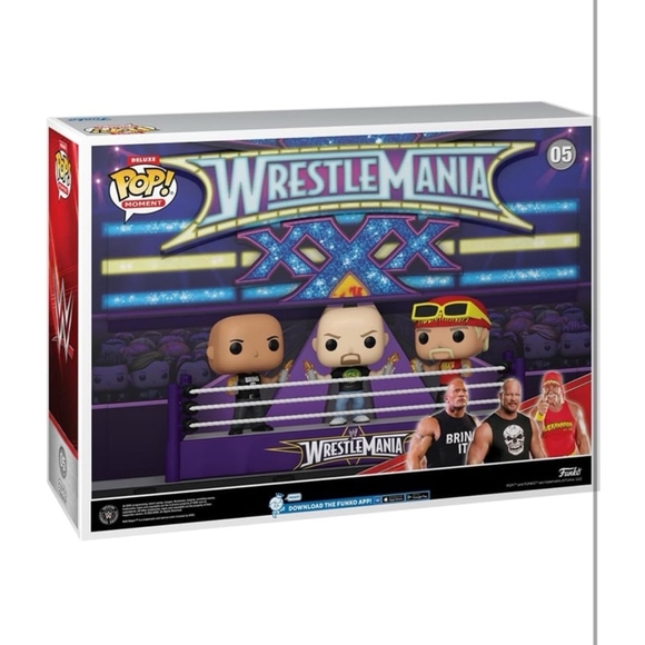 Funko Pop! Moments Deluxe: WWE - Wrestlemania 30 - Opening Toast, The Rock, Ston - Picture 3 of 3